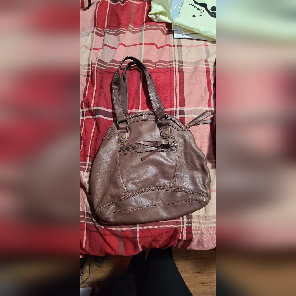 Lucky Brown Leather Shoulder Bag
